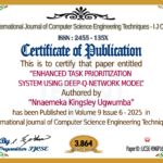ENHANCED TASK PRIORITIZATION SYSTEM USING DEEP-Q-NETWORK MODEL | IJCSE Volume 9 – Issue 6 | IJCSE-V9I6P15