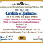 Intelligent Prediction of Aircraft Engine Remaining Useful Life through Deep Learning Techniques | IJCSE Volume 9 – Issue 6 | IJCSE-V9I6P22