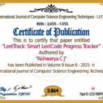 LeetTrack: Smart LeetCode Progress Tracker | IJCSE Volume 9 – Issue 6 | IJCSE-V9I6P43