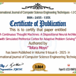 Graph Continuous Thought Machines: A Dispositional Neural Architecture with Simulated Prefrontal Cortex for Adaptive Problem Solving | IJCSE Volume 9 – Issue 6 | IJCSE-V9I6P32